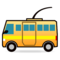 Trolleybus emoji on Emojidex